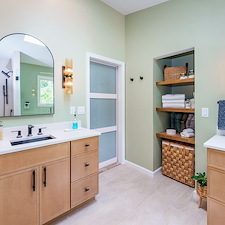 Soothing Organic Bathroom Reno in East York, PA   